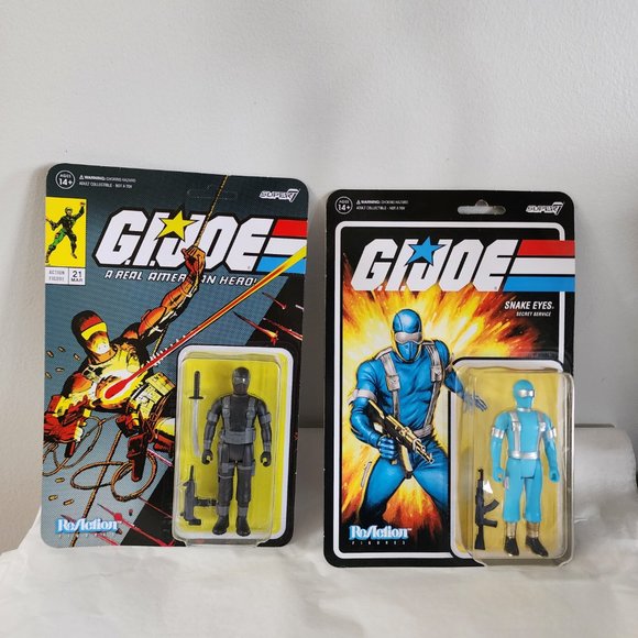GI Joe ReAction Super7  - Lot of 2 Action Figures New - Picture 1 of 9